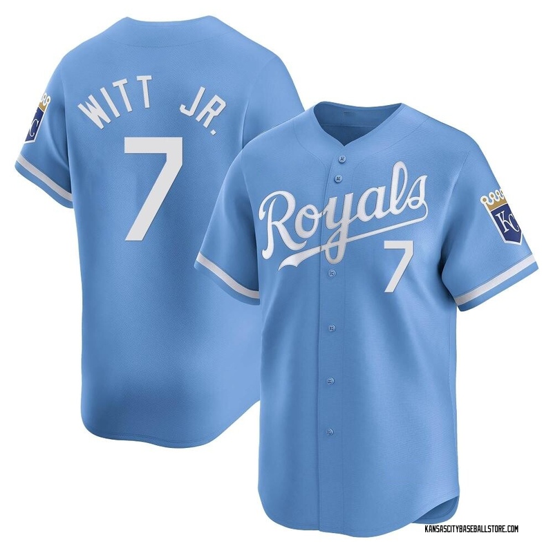 Bobby Witt Jr. Men's Kansas City Royals Alternate Jersey - Light Blue Limited