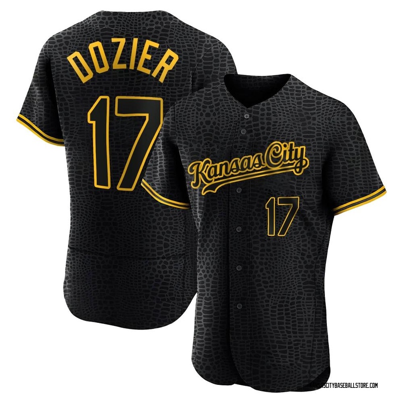 Kansas City Royals Hunter Dozier Blue Alternate Replica Jersey