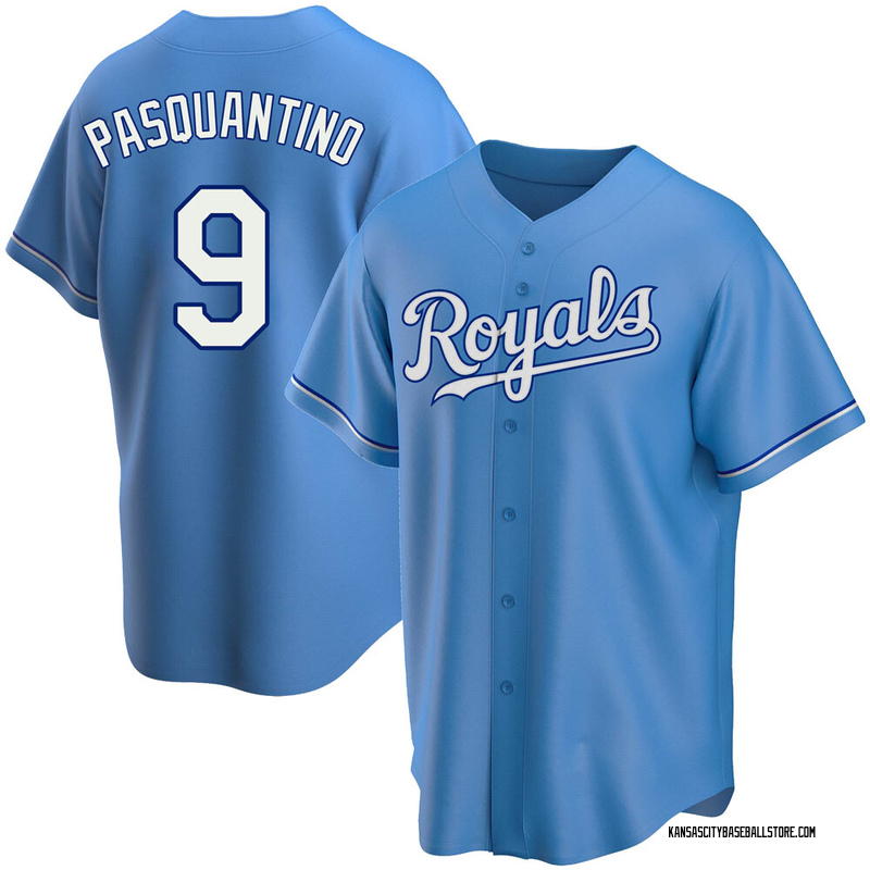 Vinnie Pasquantino Men's Kansas City Royals Alternate Jersey - Light Blue Replica