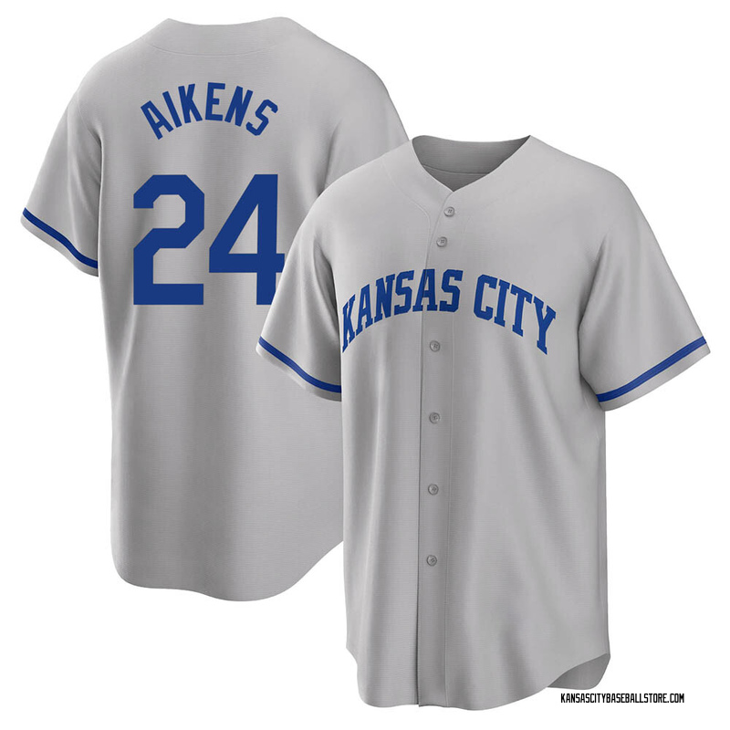 Replica Kansas City Royals Yordano Ventura Road Cooperstown