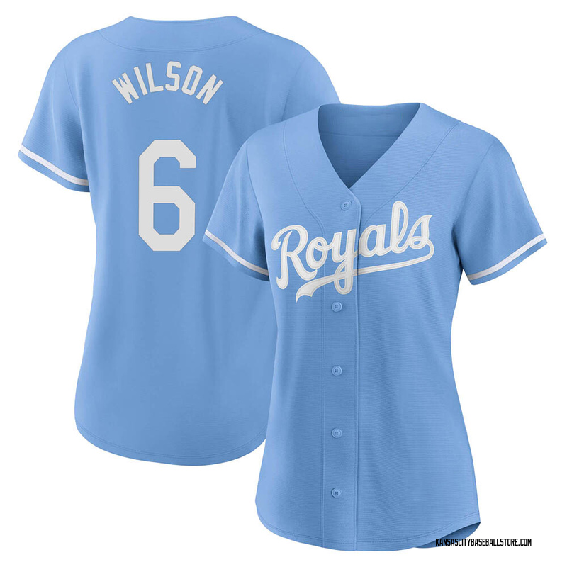 Men's Kansas City Royals Willie Wilson Majestic Light Blue Alternate Cool  Base Cooperstown Collection Player Jersey